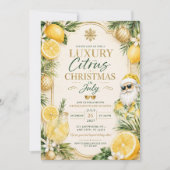 Luxe Citrus Kerst in juli-feest Kaart (Voorkant)