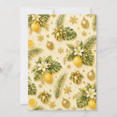 Luxe Citrus Kerst in juli-feest Kaart (Achterkant)