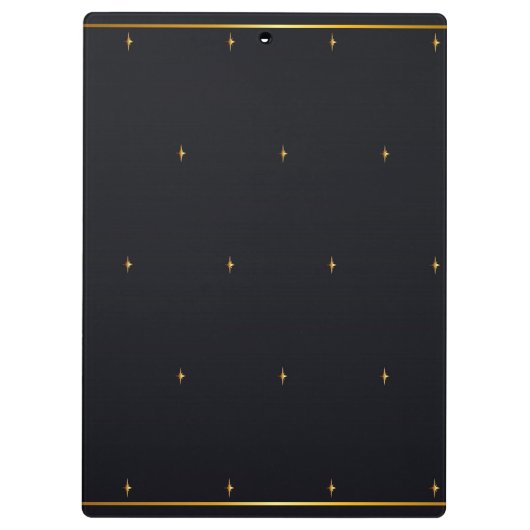 Luxe Classy Donkerblauw goud Klembord (Achterkant)