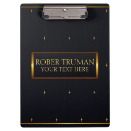 Luxe Classy Donkerblauw goud Klembord