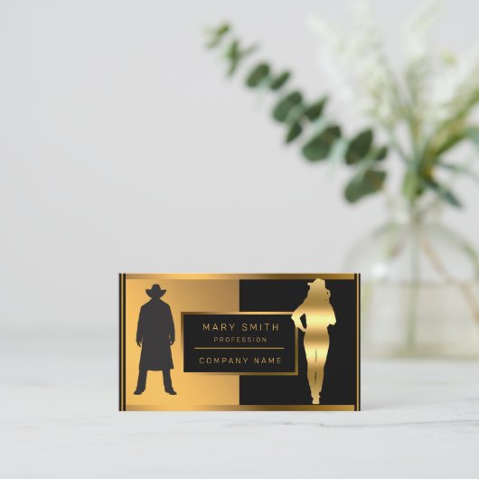 Luxe Classy Mode Jouw tekst Visitekaartje toevoege (Staand voorkant)