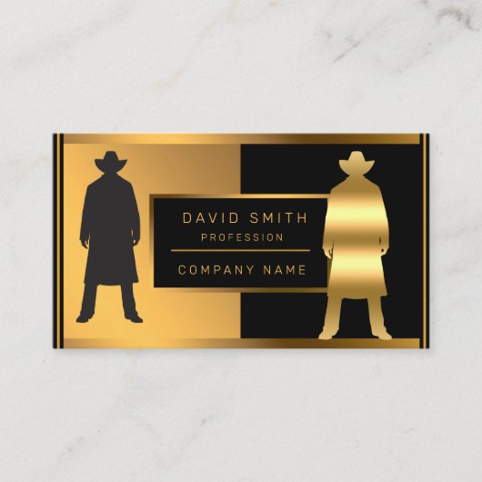 Luxe Classy Mode Voeg Jouw tekst voor hem toe Visitekaartje (Voorkant)