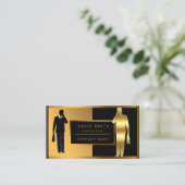 Luxe Classy Professional Voeg Jouw tekst toe Visitekaartje (Staand voorkant)