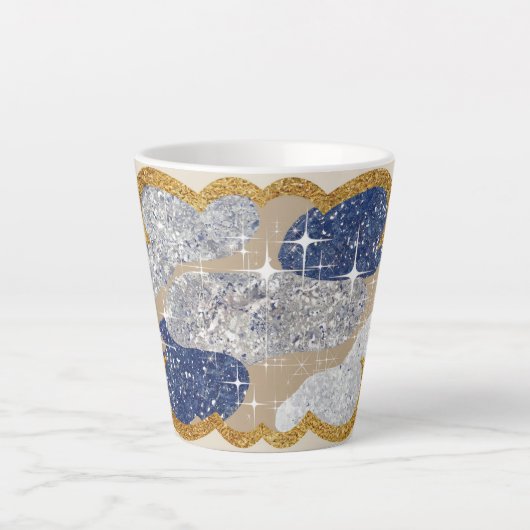 Luxe Cloudy Dreamy Glam-Mok Latte Mok (Voorkant)