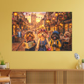 Luxe Cockapoo Canterbury Wandkunst Canvas Afdruk (Insitu (Woonkamer))