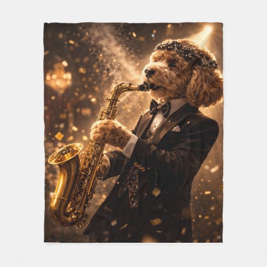 Luxe Cockapoo Deken | huisdecoratie cadeau (Voorkant)