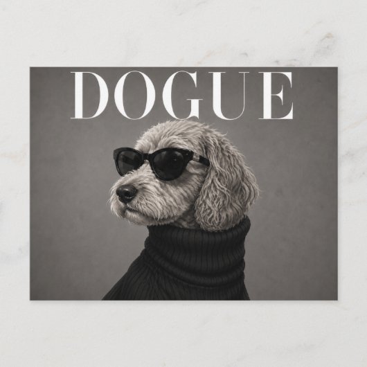 Luxe Cockapoo-hondenportret Briefkaart (Voorkant)
