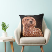 Luxe Cockapoo Kunst Kussen | Elegante Hond Decorat (Stoel)