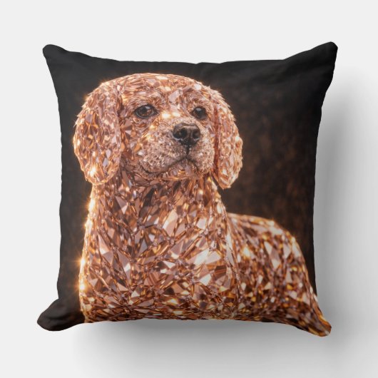 Luxe Cockapoo Kunst Kussen | Elegante Hond Decorat (Voorkant)