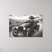 Luxe Cockapoo Muurkunst- Vintage Canvas Kunst (Voorkant)