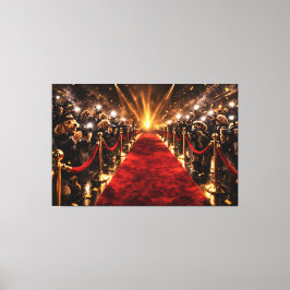 Luxe Cockapoo Rode Loper Canvas – Hondenster Afdruk