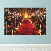 Luxe Cockapoo Rode Loper Canvas – Hondenster Afdruk (Insitu (Houten vloer))