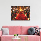 Luxe Cockapoo Rode Loper Canvas – Hondenster Afdruk (Insitu (Woonkamer))