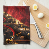 Luxe Cockapoo Rode Loper Theedoek (Quarter Fold)