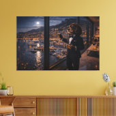 Luxe Cockapoo Wandkunst – Monaco Honden Canvas Afdruk (Insitu (Woonkamer))