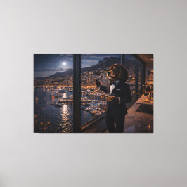 Luxe Cockapoo Wandkunst – Monaco Honden Canvas Afdruk
