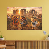 Luxe Cockapoo Wandkunst - Stonehenge Kunst Canvas Afdruk (Insitu (Woonkamer))