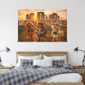 Luxe Cockapoo Wandkunst - Stonehenge Kunst Canvas Afdruk (Insitu (Slaapkamer))