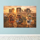 Luxe Cockapoo Wandkunst - Stonehenge Kunst Canvas Afdruk (Insitu (Houten vloer))