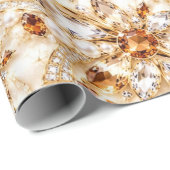 Luxe Cognac Kerst Inpakpapier (Rol Hoek)
