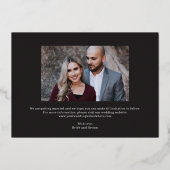 Luxe Collage FOLIE Wedding Save the Date Kaart (Achterkant)