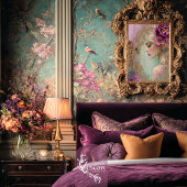 Luxe Collage, Mix Media Portret Bloemen Tissuepapier