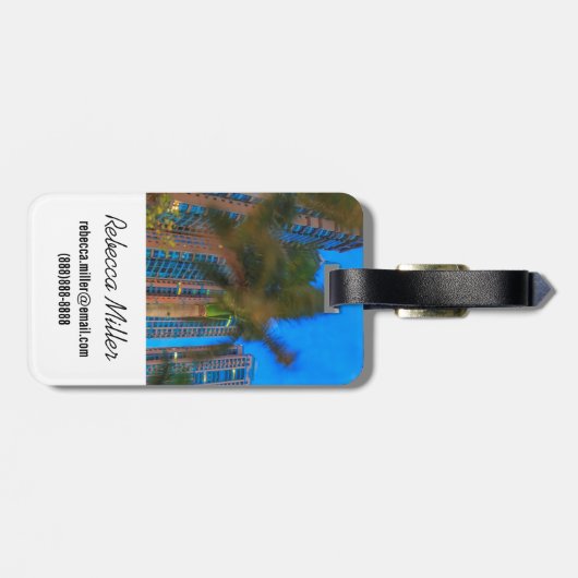 Luxe Condominiums in China Bagagelabel (Achterkant horizontaal)
