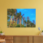 Luxe Condominiums in China Canvas Afdruk (Insitu (Woonkamer))