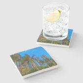 Luxe Condominiums in China Stenen Onderzetter (Zijkant)