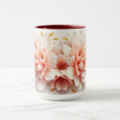 Luxe Coquette Rococo Bloemhart Roze Mok (Midden)