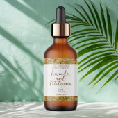 Luxe Cosmetica Label - Wit & Goud Glitter