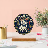 Luxe Couture Kat Kat Moeder Cadeau Idee - Luxe Cou Acryl Bord (Huwelijk)
