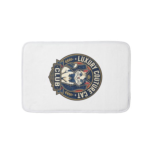 Luxe Couture Kat Kat Moeder Cadeau Idee - Luxe Cou Badmat (Voorkant)