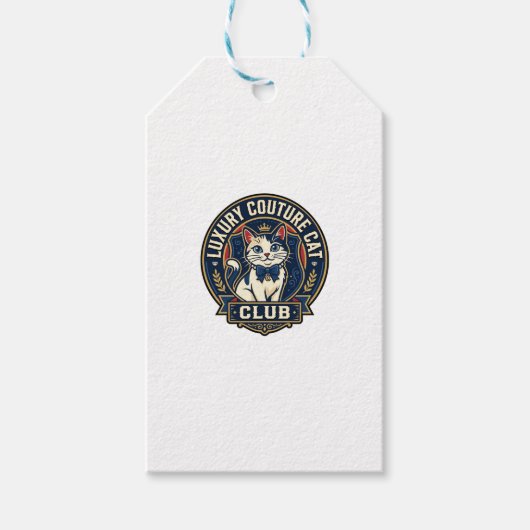 Luxe Couture Kat Kat Moeder Cadeau Idee - Luxe Cou Cadeaulabel (Voorkant)