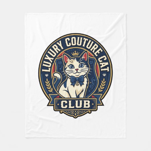 Luxe Couture Kat Kat Moeder Cadeau Idee - Luxe Cou Fleece Deken (Voorkant)