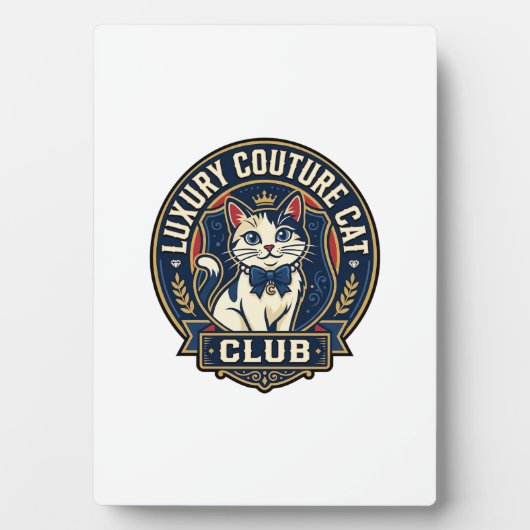 Luxe Couture Kat Kat Moeder Cadeau Idee - Luxe Cou Fotoplaat (voorkant)
