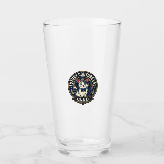 Luxe Couture Kat Kat Moeder Cadeau Idee - Luxe Cou Glas (Voorkant)