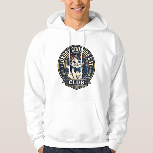 Luxe Couture Kat Kat Moeder Cadeau Idee - Luxe Cou Hoodie (Voorkant)
