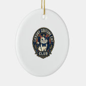 Luxe Couture Kat Kat Moeder Cadeau Idee - Luxe Cou Keramisch Ornament (Rechts)