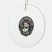 Luxe Couture Kat Kat Moeder Cadeau Idee - Luxe Cou Keramisch Ornament (Links)