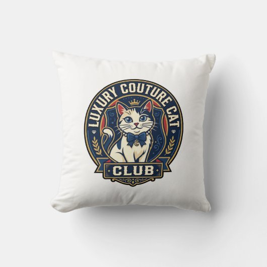 Luxe Couture Kat Kat Moeder Cadeau Idee - Luxe Cou Kussen (Voorkant)