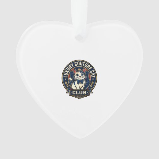 Luxe Couture Kat Kat Moeder Cadeau Idee - Luxe Cou Ornament (voorkant)
