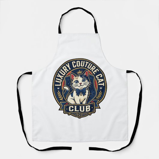 Luxe Couture Kat Kat Moeder Cadeau Idee - Luxe Cou Schort (Voorkant)