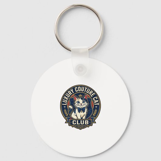 Luxe Couture Kat Kat Moeder Cadeau Idee - Luxe Cou Sleutelhanger (Voorkant)