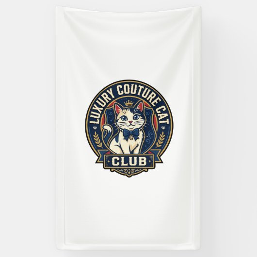 Luxe Couture Kat Kat Moeder Cadeau Idee - Luxe Cou Spandoek (Verticaal)