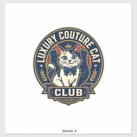Luxe Couture Kat Kat Moeder Cadeau Idee - Luxe Cou Sticker (Vel)