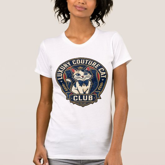 Luxe Couture Kat Kat Moeder Cadeau Idee - Luxe Cou T-shirt (Voorkant)
