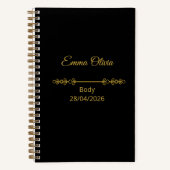 Luxe Crazy Circles Notitieboek – 5.5 x 8.5 journaa (Voorkant)