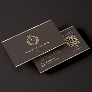 Luxe creatieve marketingbureau Crest Espresso Visitekaartje
