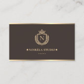 Luxe creatieve marketingbureau Crest Espresso Visitekaartje (Voorkant)